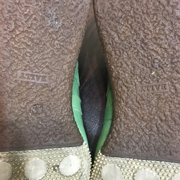 BALLY Green Sneakers size 8. GUC - Picture 4 of 7